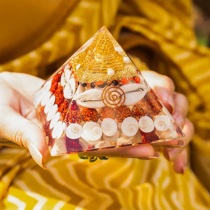 Crystal Wealth Gomati Chakra Shree Yantra Pyramid